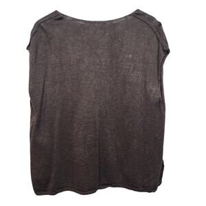 Free People Vneck Linen Blend Sleeveless Top Size Small
